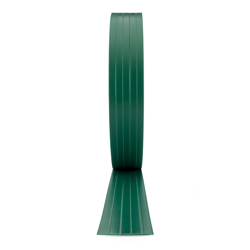 Strisce di privacy in PVC duro Rotolo di privacy Strisce di recinzione da giardino a doppia barra Altezza 4,75 cm Spessore: 1,5 mm, verde RAL6005