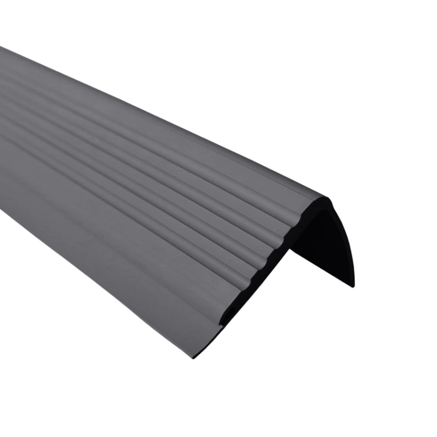 Profilo antiscivolo per scale 48x42mm 150cm grigio scuro